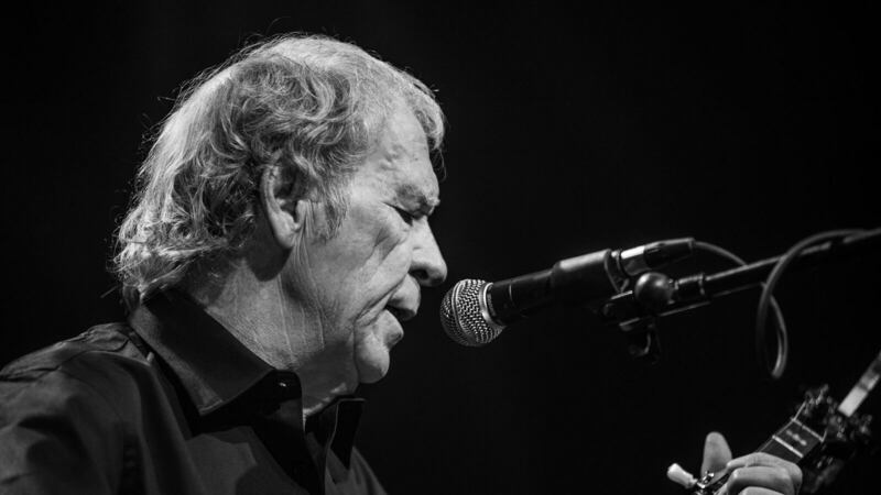 Finbar Furey on stage. In 1997, Furey made the decision to go solo after decades of playing with his brothers.