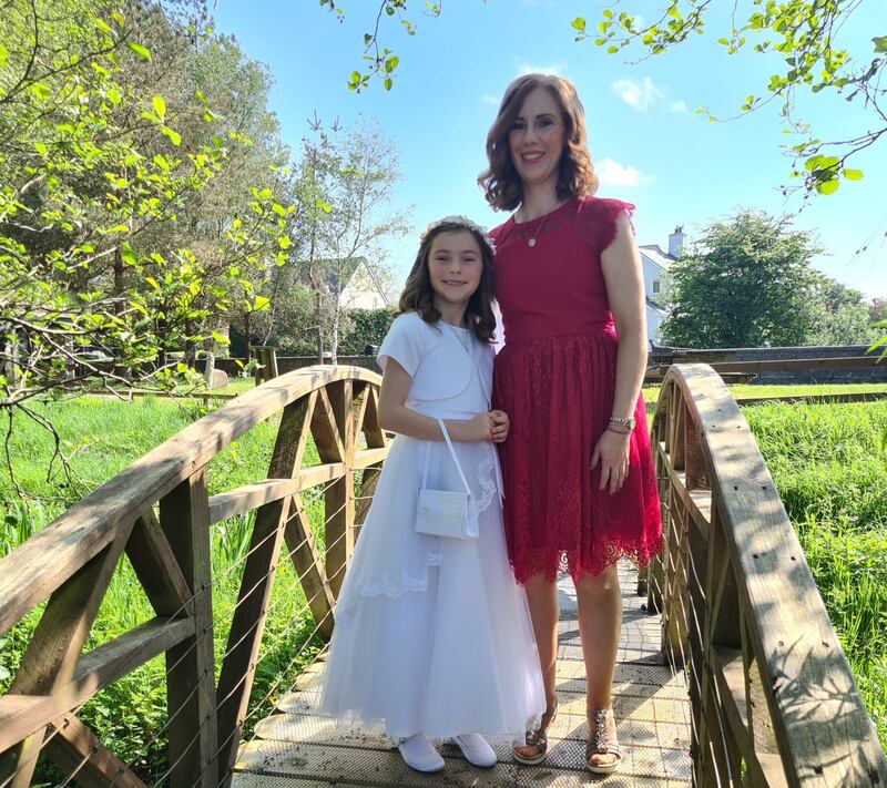 Mayo crash: Aisling Moore and her daughter Abbigael Tournié Moore (8) who died in a road collision near Foxford. Photograph: Garda Press