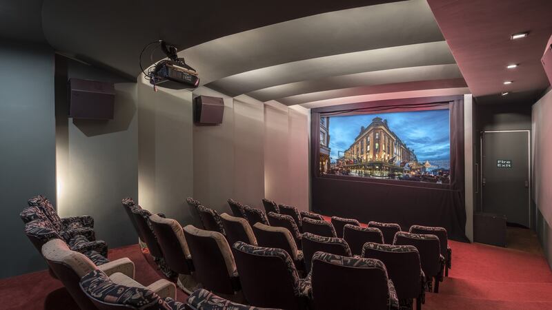 A mews at the rear has  an impressive private cinema