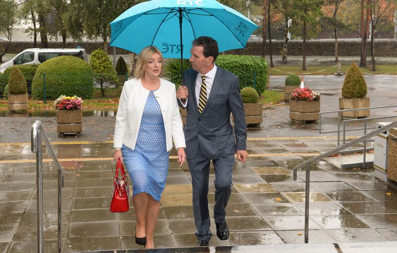 Liadh Ní Riada arriving at RTÉ prior to a presidential candidates debate on Radio One on October 13th Photograph: Dara Mac Dónaill/The Irish Times