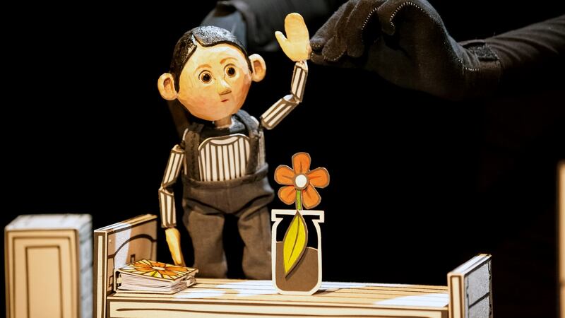 John Light’s picture-book The Flower, about a world bleached of colour, gets a gorgeous live translation in Branar’s non-verbal show Blath/The Flower; the detailed recreation of the black and white world, originally illustrated by Lisa Evans, is a wonder