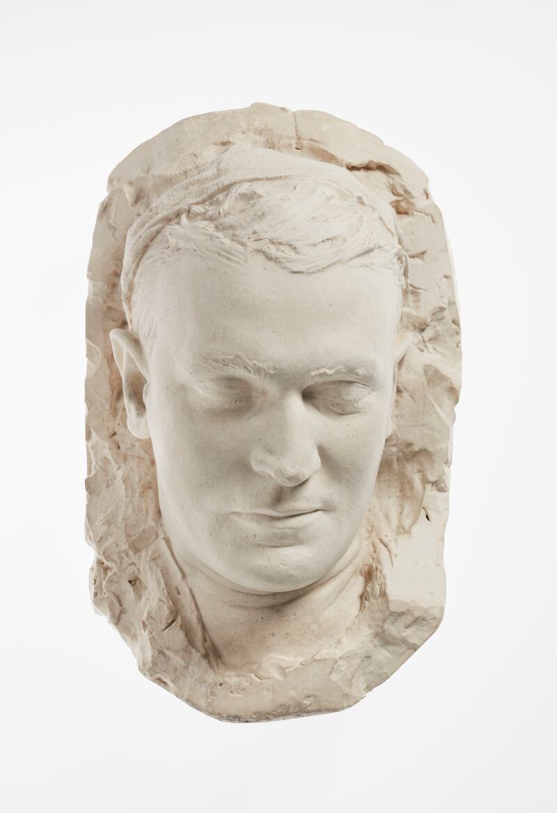 The death mask of Michael Collins taken by Albert Power  in St Vincent’s Hospital, Dublin, shortly after the general’s assassination
