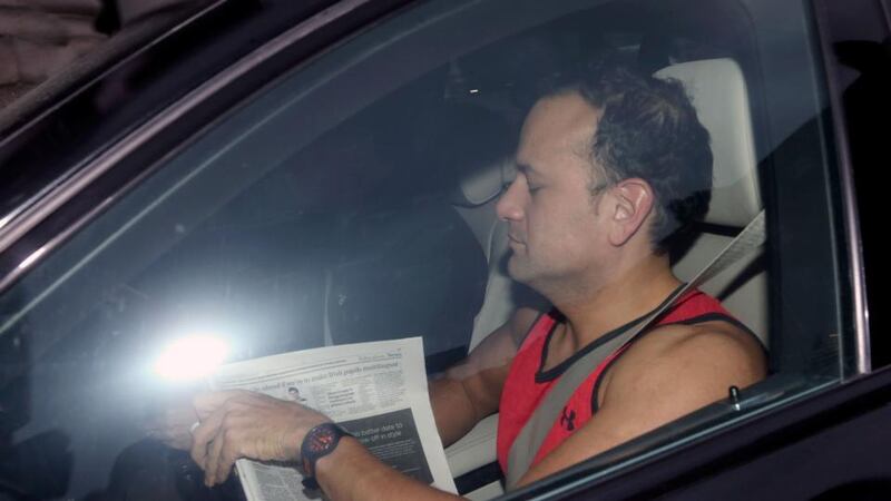 Taoiseach Leo Varadkar arrives at Government Buildings to attend an emergency cabinet meeting on Brexit. Photograph: Laura Hutton/PA Wire