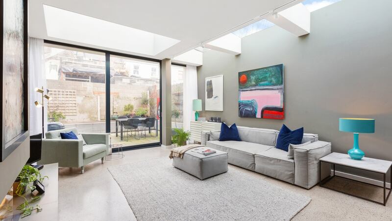 Living room opening to back garden