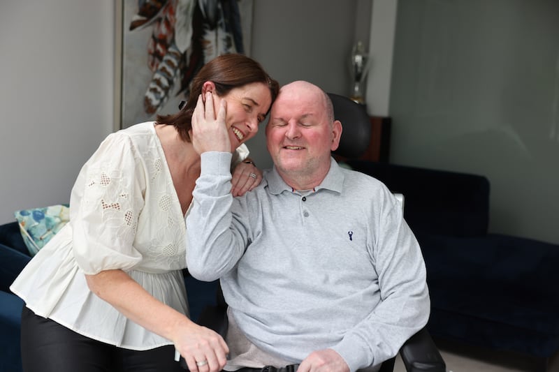 Seán and Martina Cox at home in Dunboyne, Co. Meath. Photograph: Dara Mac Dónaill







