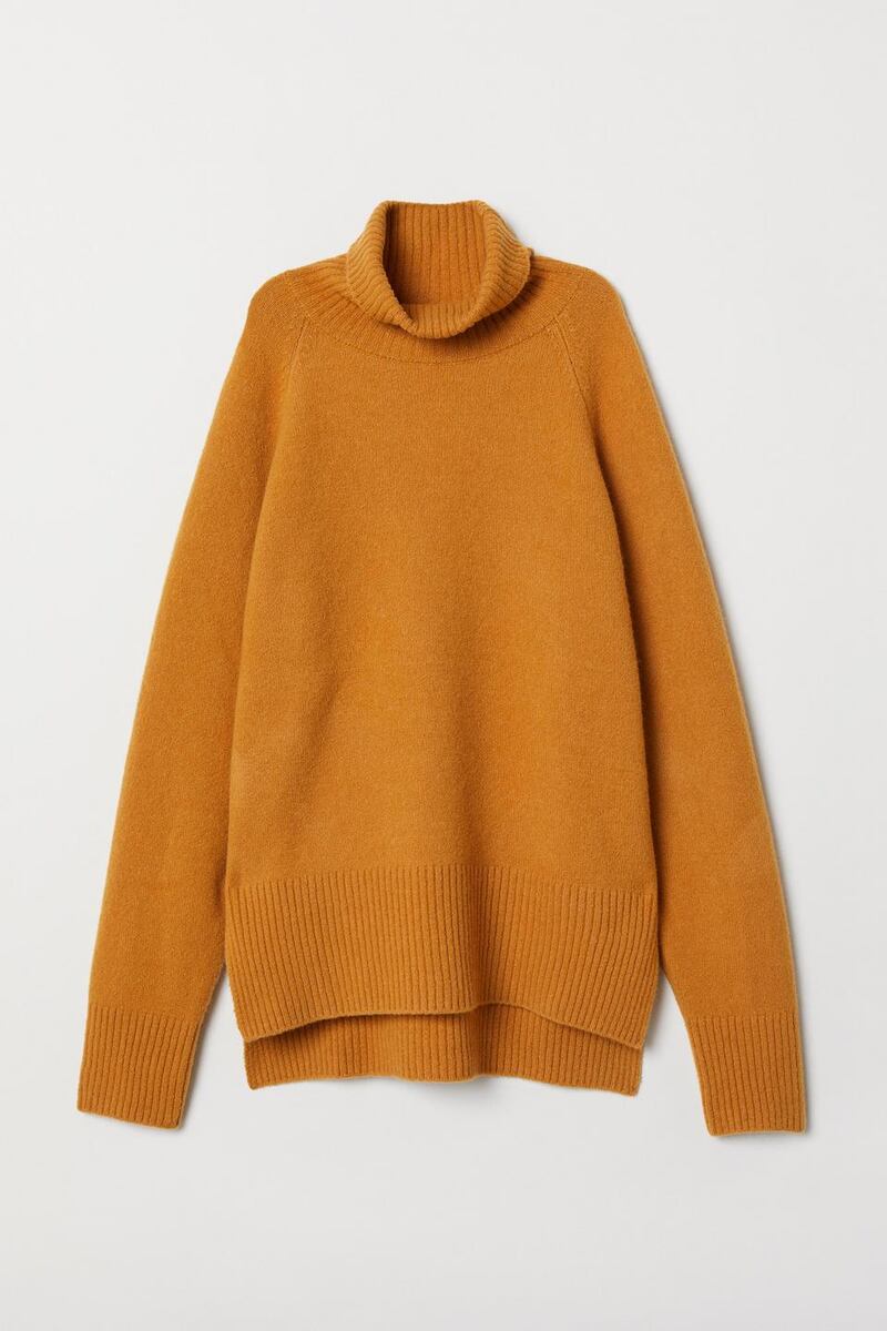 Wool blend polo neck jumper  59.99 from H