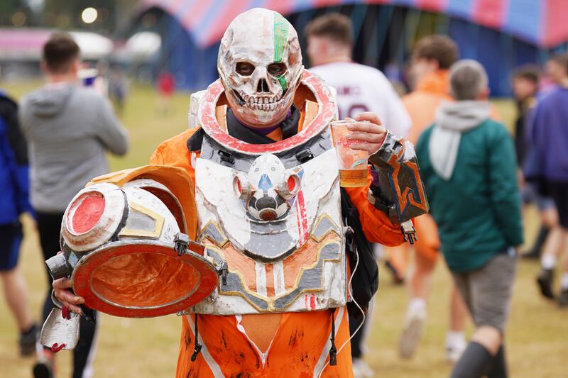 Cosplayer Keith Rankin during day two of Electric Picnic Festival. Photograph: EP