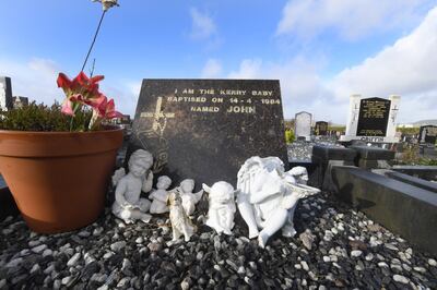 The 'Kerry baby' grave at Holy Cross cemetery in Cahirciveen. Photograph: Domnick Walsh
