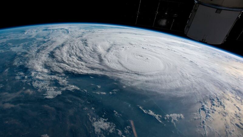 A NASA image shows Hurricane Harvey approaching Texas on Thursday. Photograph: NASA/EPA