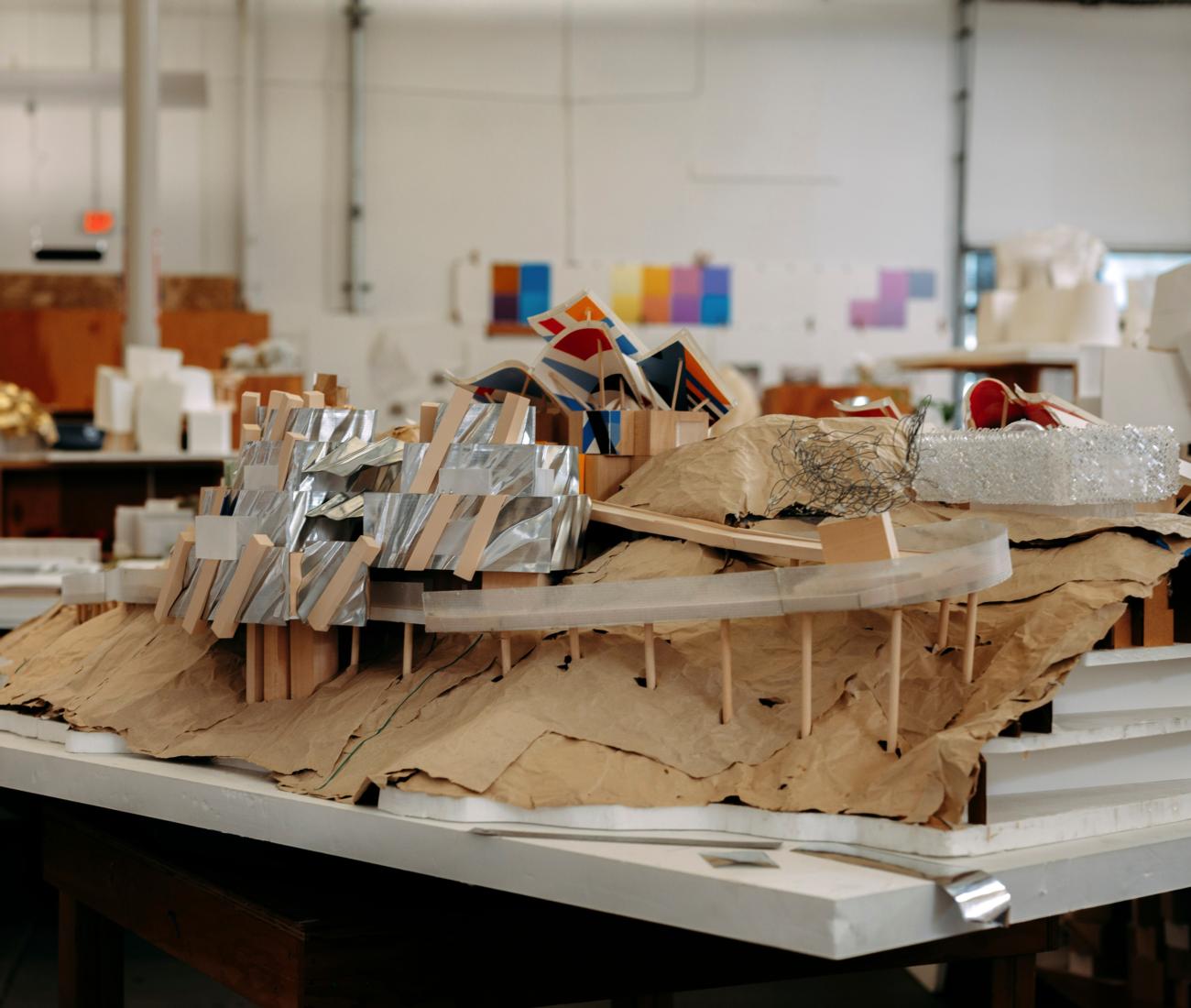 A model of a private home in Cabo San Lucas, Mexico, planned for Mansur family. Photograph: Erik Carter/The New York Times