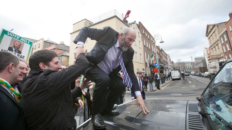 Danny Healy-Rae claims that a statue of the Virgin Mary in his pub started weeping Guinness after he prayed to it. Photograph: Alan Betson