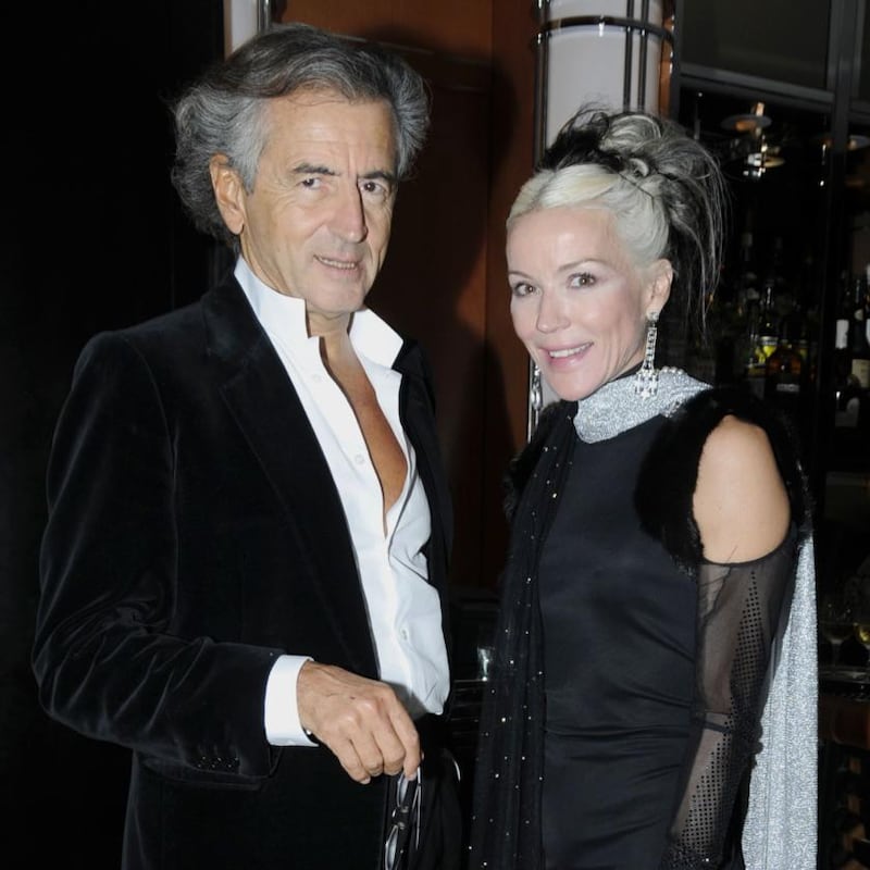 Bernard-Henri Levy with Daphne Guinness in 2010. Photograph: Daisy Johnson/Patrick McMullan/Getty
