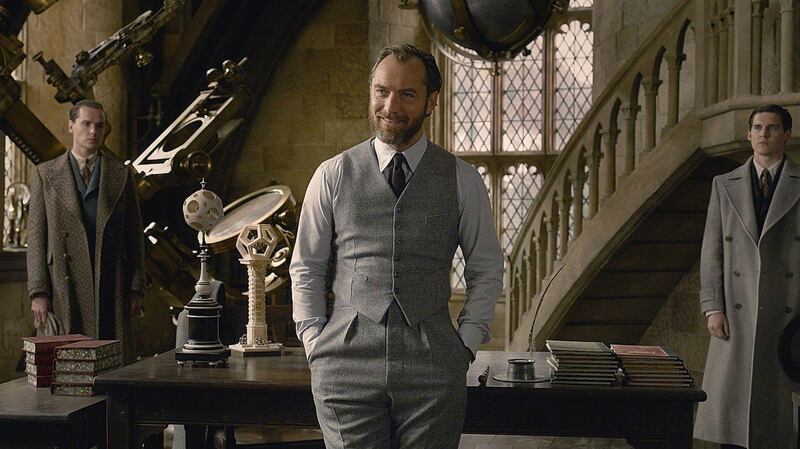 Jude Law: tolerable as a fleetingly glimpsed young Dumbledore