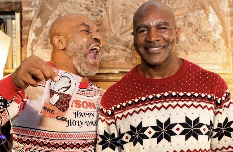 Mike Tyson and Evander Holyfield: the former boxers have teamed up to promote Tyson's brand of cannabis-based edibles