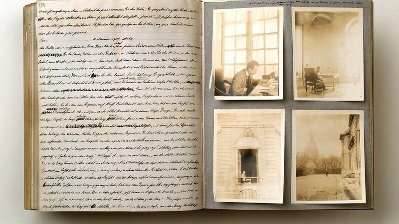 Harry Kessler’s diary, 1908. Photograph: Courtesy of DLA Marbach