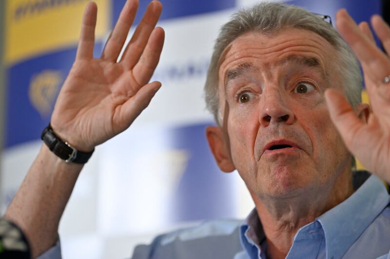 Ryanair chief Michael O’Leary’s compensation package for the financial year just passed amounting to €2.76 million. Photograph: Eric Lalmand/Belga Mag/AFP via Getty Images