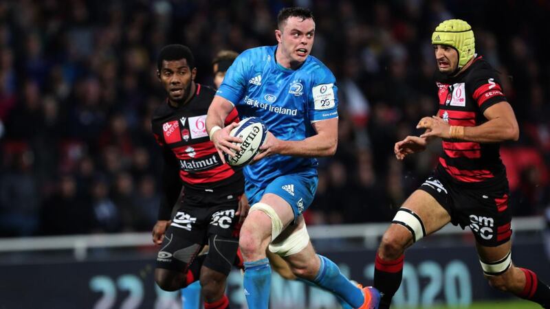 Leinster’s James Ryan makes a break against Lyon. At 23, he is the same age Brian O’Driscoll was when he took on the Ireland captaincy.  Photograph:  Billy Stickland/Inpho