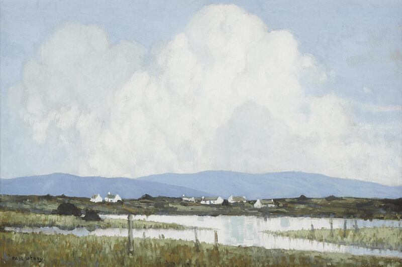 ‘Western Landscape’ by Paul Henry achieved €100,000 through Whyte’s.