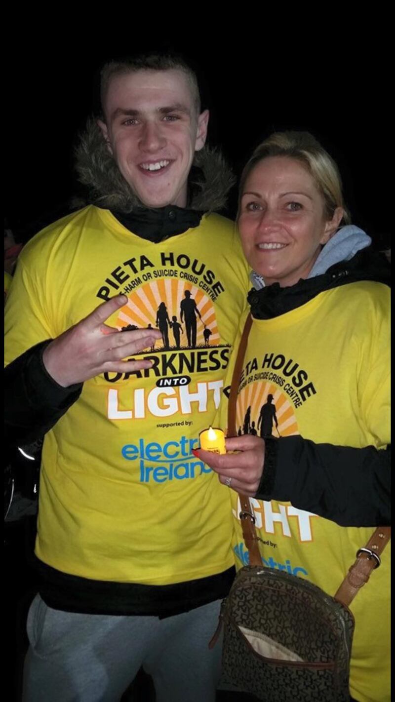 Luke O'Reilly and his mother Janet O'Brien