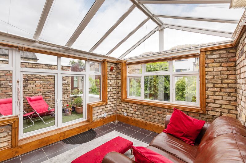 The conservatory opens to a roof terrace. Photograph: Wojtek Bartkowski