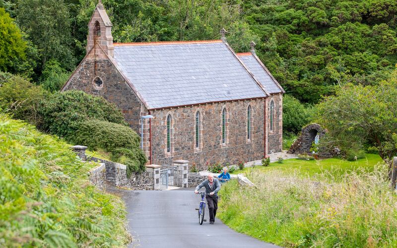 Cycling and walking is big tourist pull on the island. Photograph: Paul Faith
