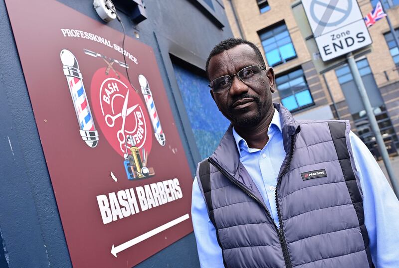 Mohammed Ali Idris at Bash cafe. Photograph: Arthur Allison/Pacemaker Press