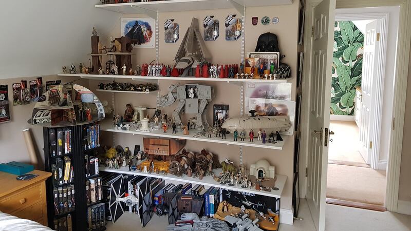 Paul Howard’s Star Wars room, at his home in Avoca, Co Wicklow. Photograph: Jennifer Ryan
