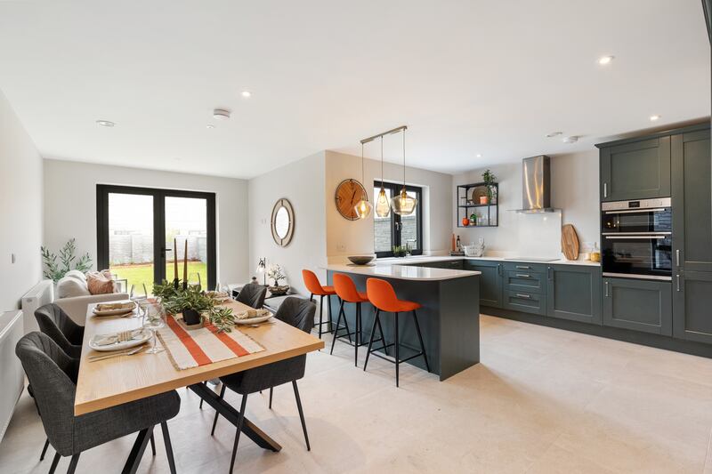 Kitchen in four-bed semidetached house