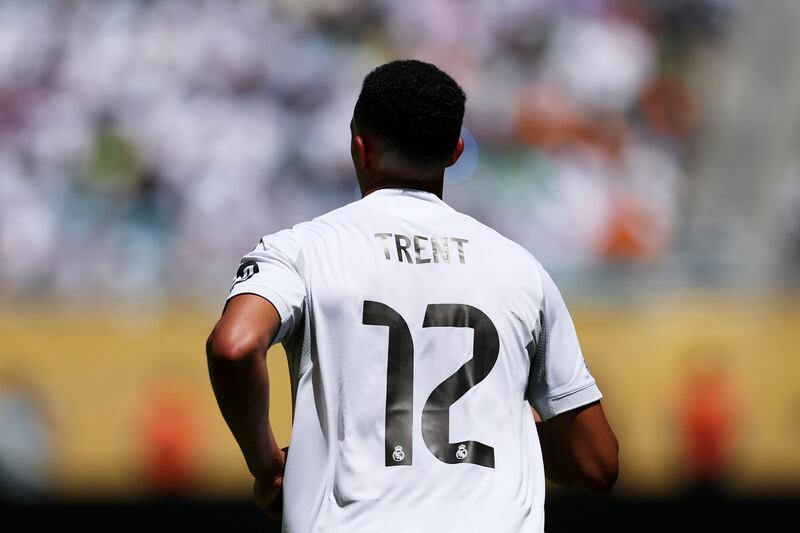 Trent Alexander-Arnold against Al-Hilal. Photograph: Dan Mullan/Getty