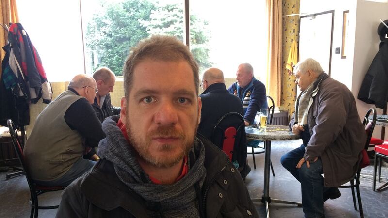 Marton Gergely, former deputy editor in chief of “Nepszabadsag”, a major Hungarian broadsheet critical of Viktor Orban’s government, which was shut down in October 2016. Photograph: Daniel McLaughlin