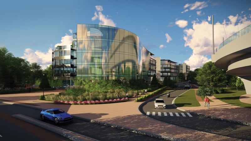 South County Business Park is two minutes walk from the Luas, has a shuttle bus to the Dart and offers easy access to the M50.