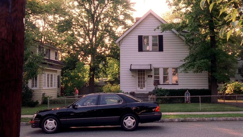 The home of Livia Soprano in Verona, New Jersey. The chain-link fence caging the property symbolized Livia’s chilly, repellent nature. Photograph: HBO/The New York Times