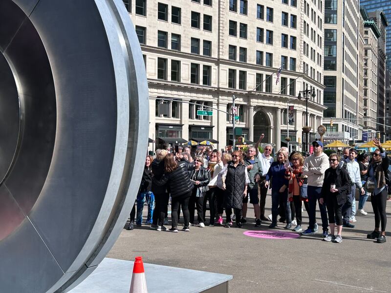 Portal with Dublin from New York side. Photograph: Michael Fitzpatrick