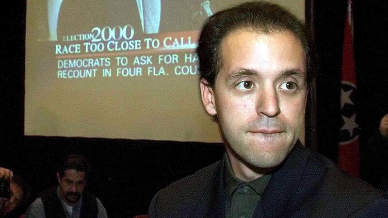 Chris Lehane: pictured here in the press filing center at US Vice President Al Gore’s hotel on November 9th, 2000 during that year’s presidential election. Photograph:Luke Frazza/AFP/Getty