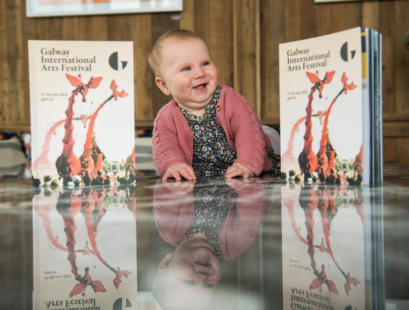 Ruth Cribben, four months old, from Salthill at the launch of The Galway International Arts Festival Programme. Photograph: Andrew Downes/Xposure