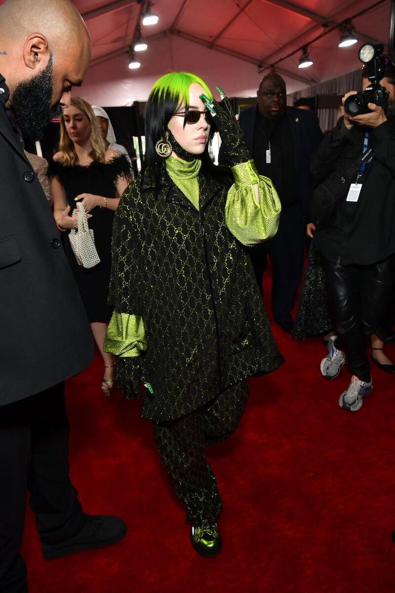 Billie Eilish attends the 62nd annual Grammy awards in Los Angeles, California. Photograph: Emma McIntyre/Getty Images for The Recording Academy