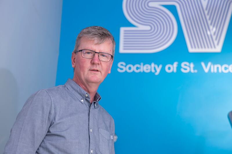 St Vincent de Paul regional co-ordinator David O'Neill: 'There could be two cars outside on the drive, but the fridge is empty in the house'