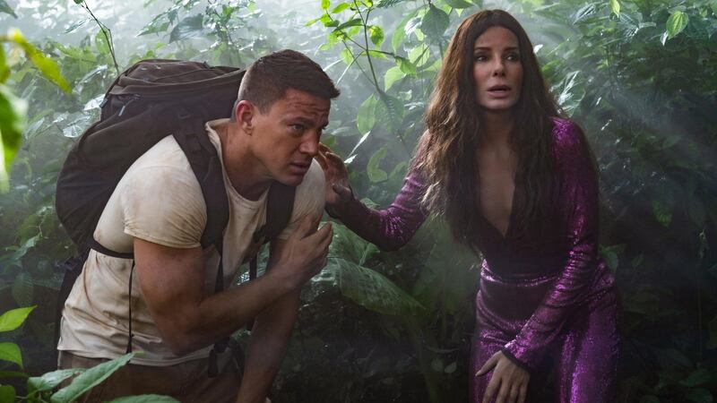Channing Tatum and Sandra Bullock in The Lost City