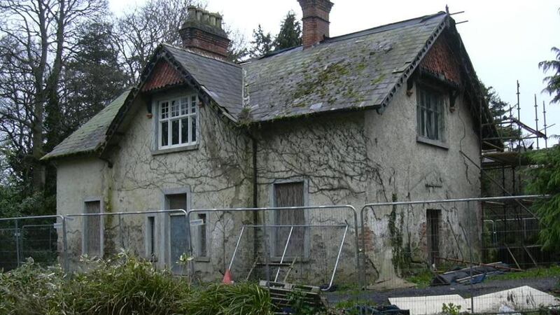 Abandoned cottage in Marlay Park before the renovation. Photograph: Local Studies Collection, South Dublin Libraries