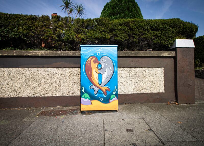 Sealed With a Kiss by Deborah Christie Tan, located on Alfie Byrne Road, Clontarf Road, Dublin 3