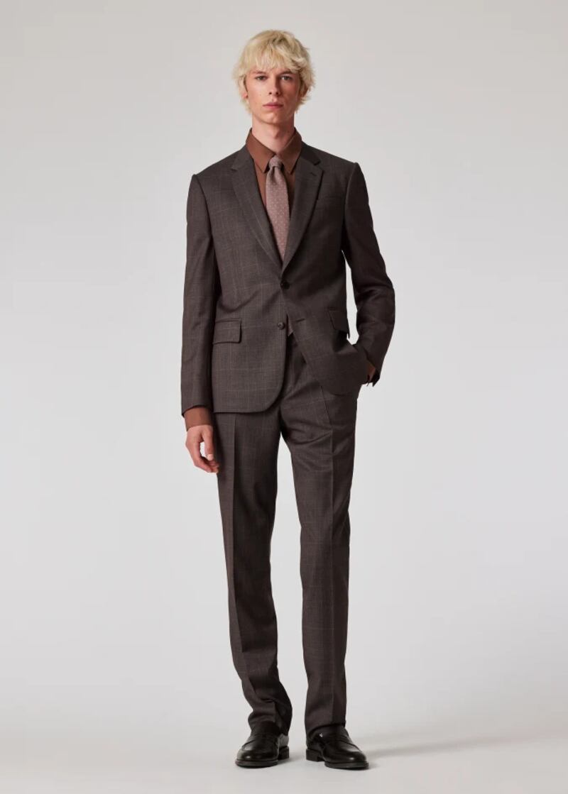 Jacket, €880, and trousers, €390, Paul Smith at Tony McDonnell in Dundalk and Brown Thomas