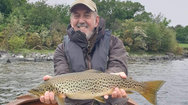 Scottish angler Neil Carmichael with 4lb trout on Lough Corrib