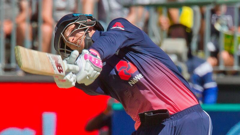 Joe Root  top scored for England with 62. Photograph: Tony Ashby/AFP