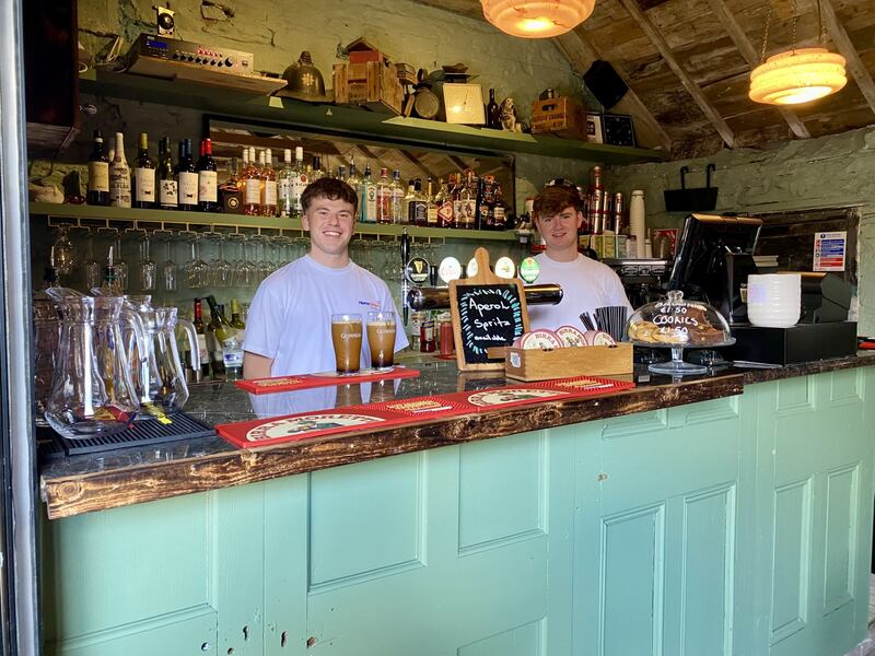 The bar at Naughtons Yard, Kilkee