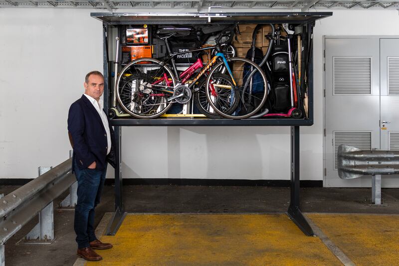 Paddy Shortall and his Overbox. Photograph: Andrew Watchorn