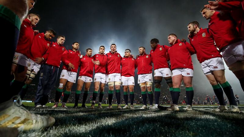 The Lions huddle before a game against the Maori All Blacks in 2017. Photograph: Dan Sheridan/Inpho