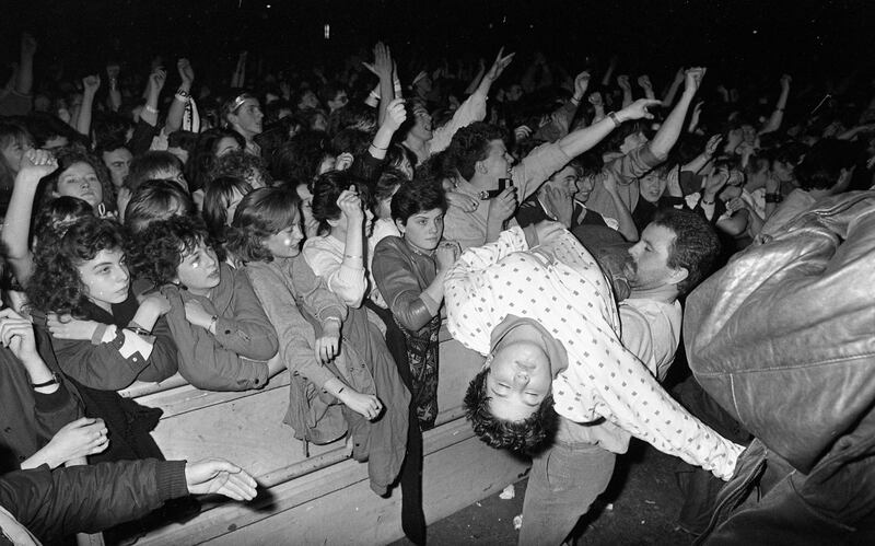 Spandau Ballet in concert at the RDS in Dublin, 1987. Photograph: Independent News and Media/Getty