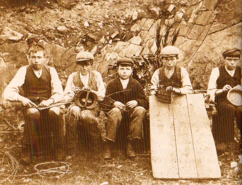 A group of young boy basket weavers from Sophia Sturge and the Connemara Basket Industry in Letterfrack, 1888-1905 by Joan Johnson.