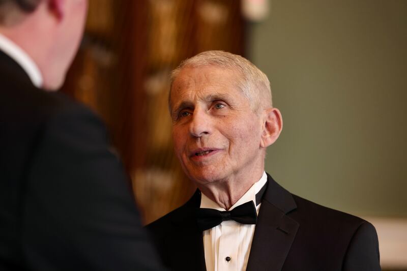 The presidential message, Fauci says, was spiced up with several expletives. Photograph: Alan Betson