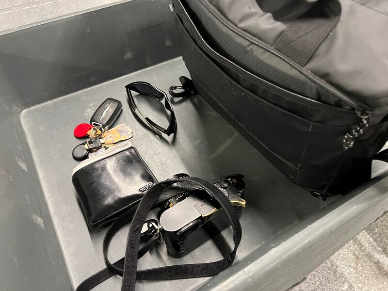 Research has found high levels of bacteria on the airport plastic security trays, including E. coli. Photograph: Smith Collection/ Gado/ Getty Images